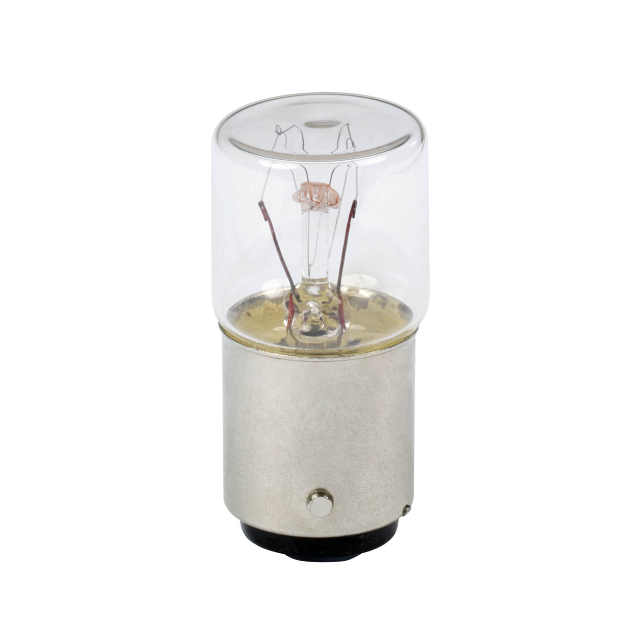 Glühlampe, transparent für Befehls- u. Meldegeräte, BA 15d, 30 V 6 W