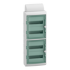 Verteiler für Reiheneinbaugeräte, Mureva Feuchtraumverteilertechnik, 4x12 reihen, Steckklemmen