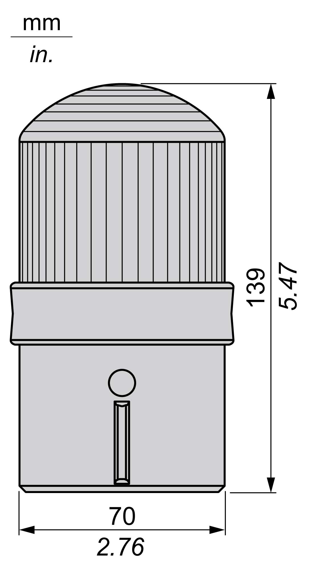 Signalstation mit Blinklicht, grün XVB, Integral LED, 24 V AC DC, IP 65 – Bild 2 von 3