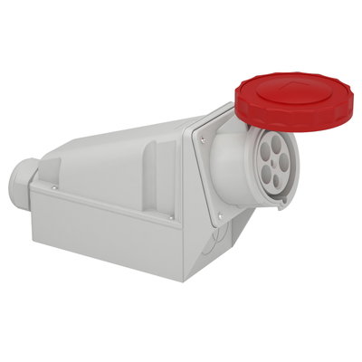 Wandsteckdose, 125A, 3p+N+E, 380-415 V AC, IP67