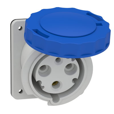Anbausteckdose, 63A, 2p+E, 200-250 V AC, IP67