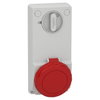 Anbausteckdose verriegelt, 32A, 3p+E, 380-415 V AC, IP65