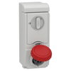 Wandsteckdose verriegelt- 16A, 3p+E, 380-415 V AC, IP65