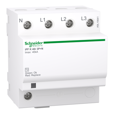 Überspannungsableiter iPF K 40, Typ 2, 3P+N, Imax 40kA, In 15kA, TT + TN-S, FM-Kontakt