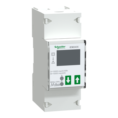 Energiezähler iEM2435, 1-phasig 230V, 100A, MID, M-Bus, 2 S0-Impuls, Genauigkeitsklasse 1