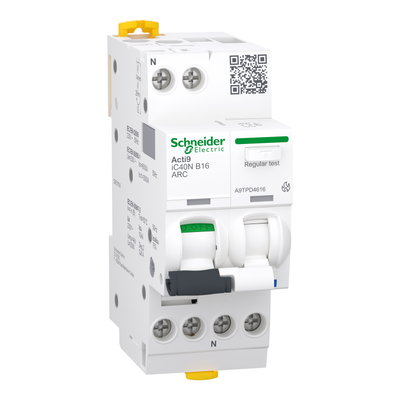 Acti9 iC40N ARC, AFDD (Brandschutzsch.) + LS-Schalter, 1P+N, 16A, B-Char., 6000A