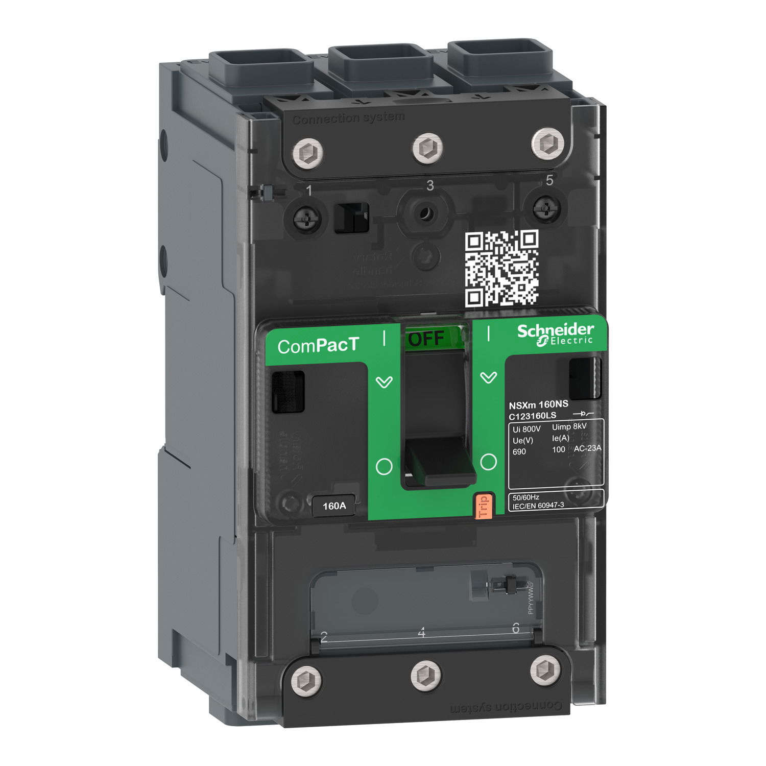 Lasttrennschalter ComPacT NSXm NA, 3P, 50 A, EverLink-Klemmen