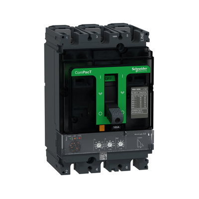 Kompaktleistungsschalter ComPacT NSX160N mit Micrologic 2.2 3P3D 57-160A,50kA/415V AC