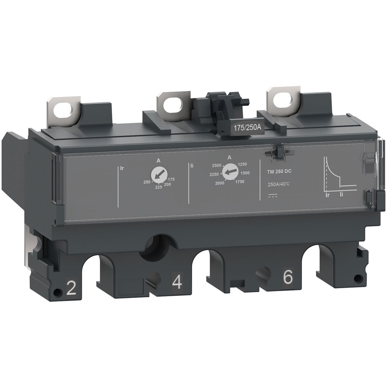 DC-Auslösegerät thermomagnetisch TM125DC 125A 3P3D für Leistungsschalter ComPacT NSX160DC