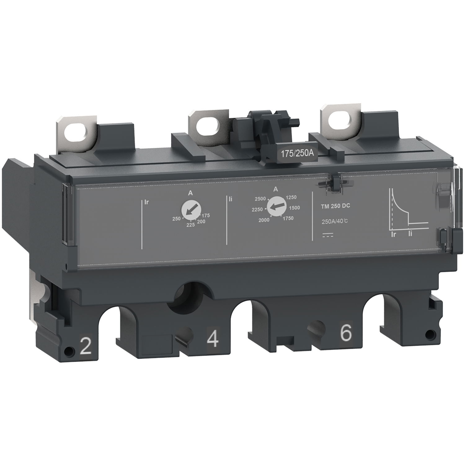 DC-Auslösegerät thermomagnetisch TM125DC 125A 3P3D für Leistungsschalter ComPacT NSX160DC