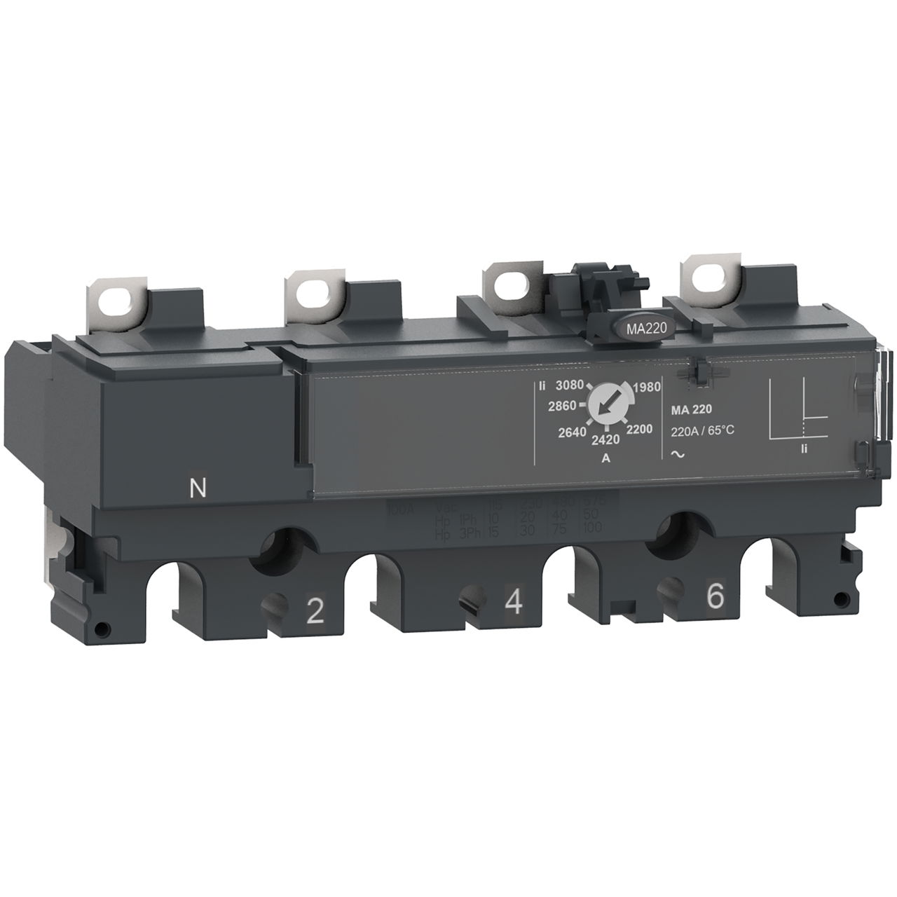 Auslösegerät magnetisch TM150 150A 4P4D für Leistungsschalter ComPacT NSX160-250