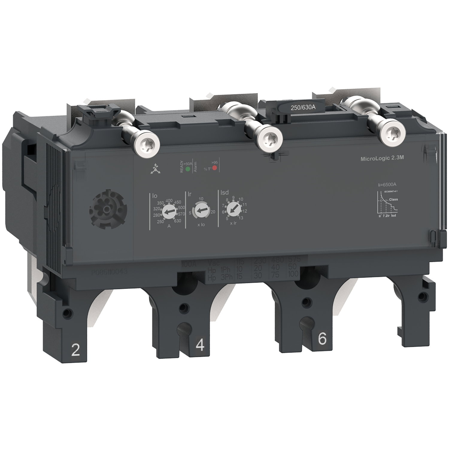 Elektronisches Auslösegerät MicroLogic 2.3 M Motorschutz 320A 3P3D für Leistungsschalter ComPacT NSX400/630
