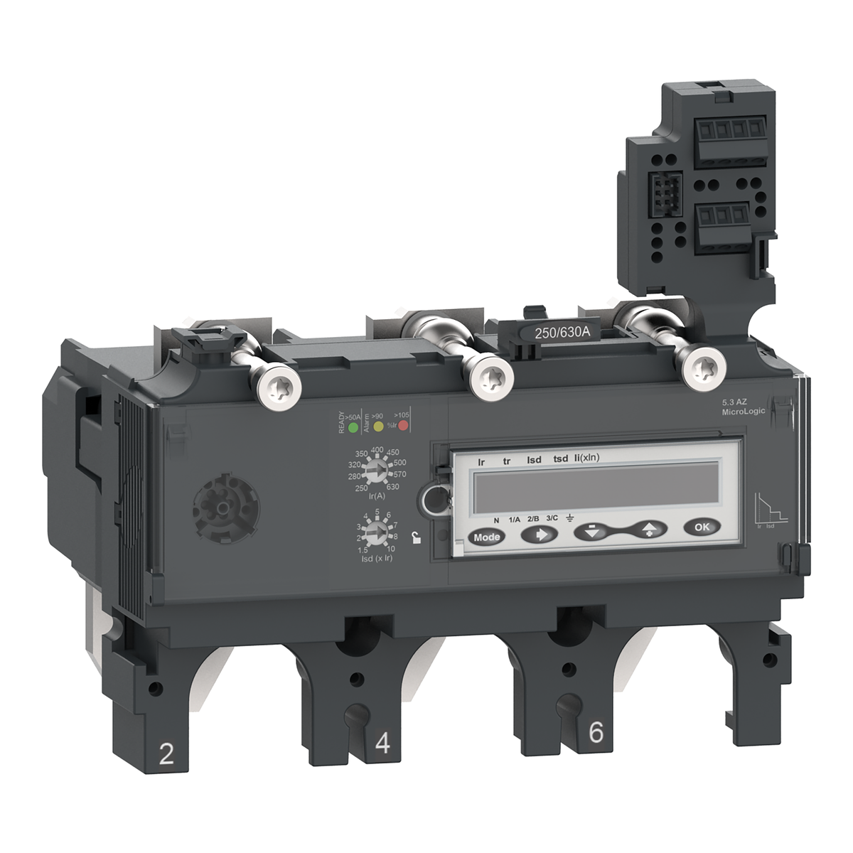 Elektronisches Auslösegerät MicroLogic 5.3 AZ 16 Hz 2/3 Netzschutz 630A 3P3D für Leistungsschalter ComPacT NSX630