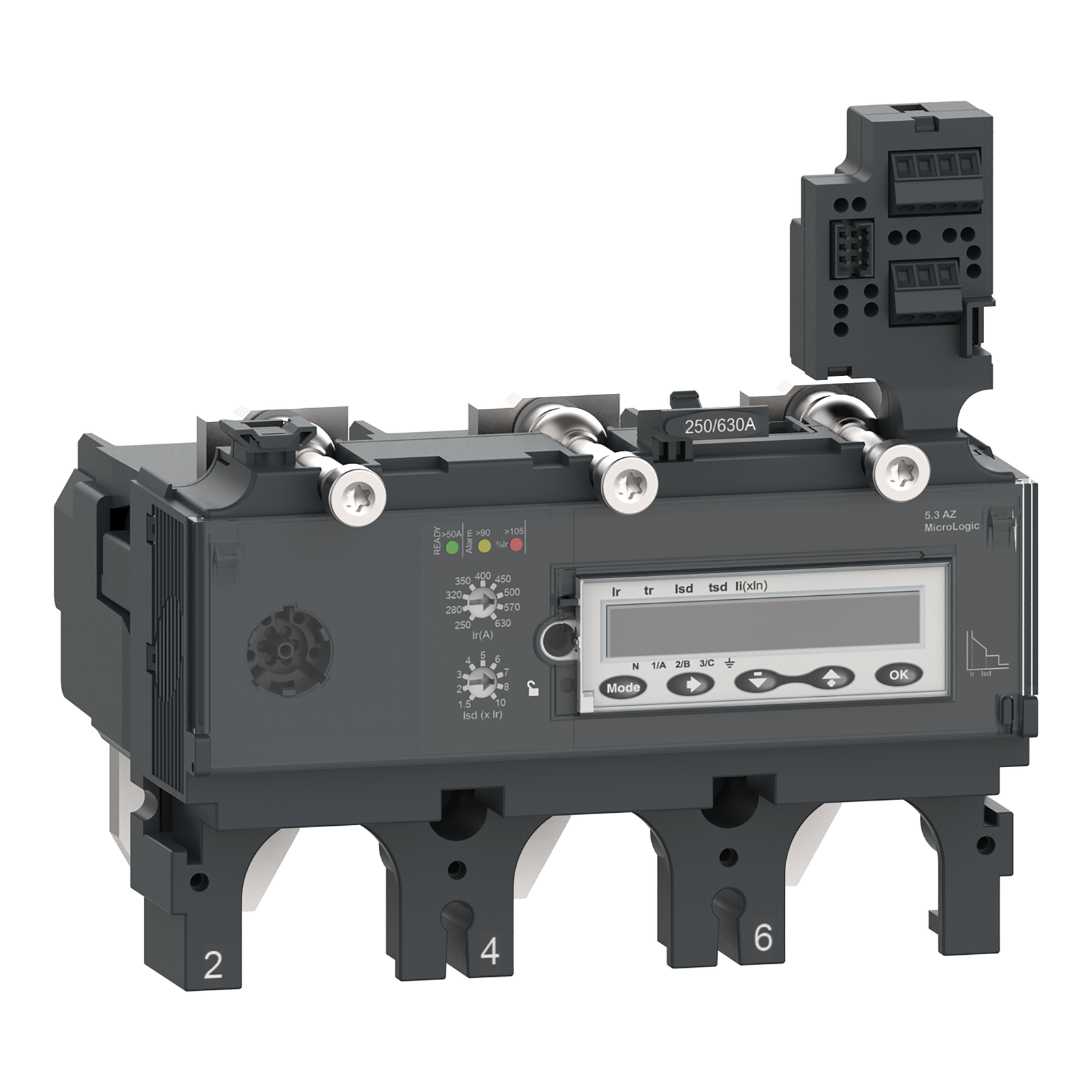 Elektronisches Auslösegerät MicroLogic 5.3 AZ 16 Hz 2/3 Netzschutz 630A 3P3D für Leistungsschalter ComPacT NSX630