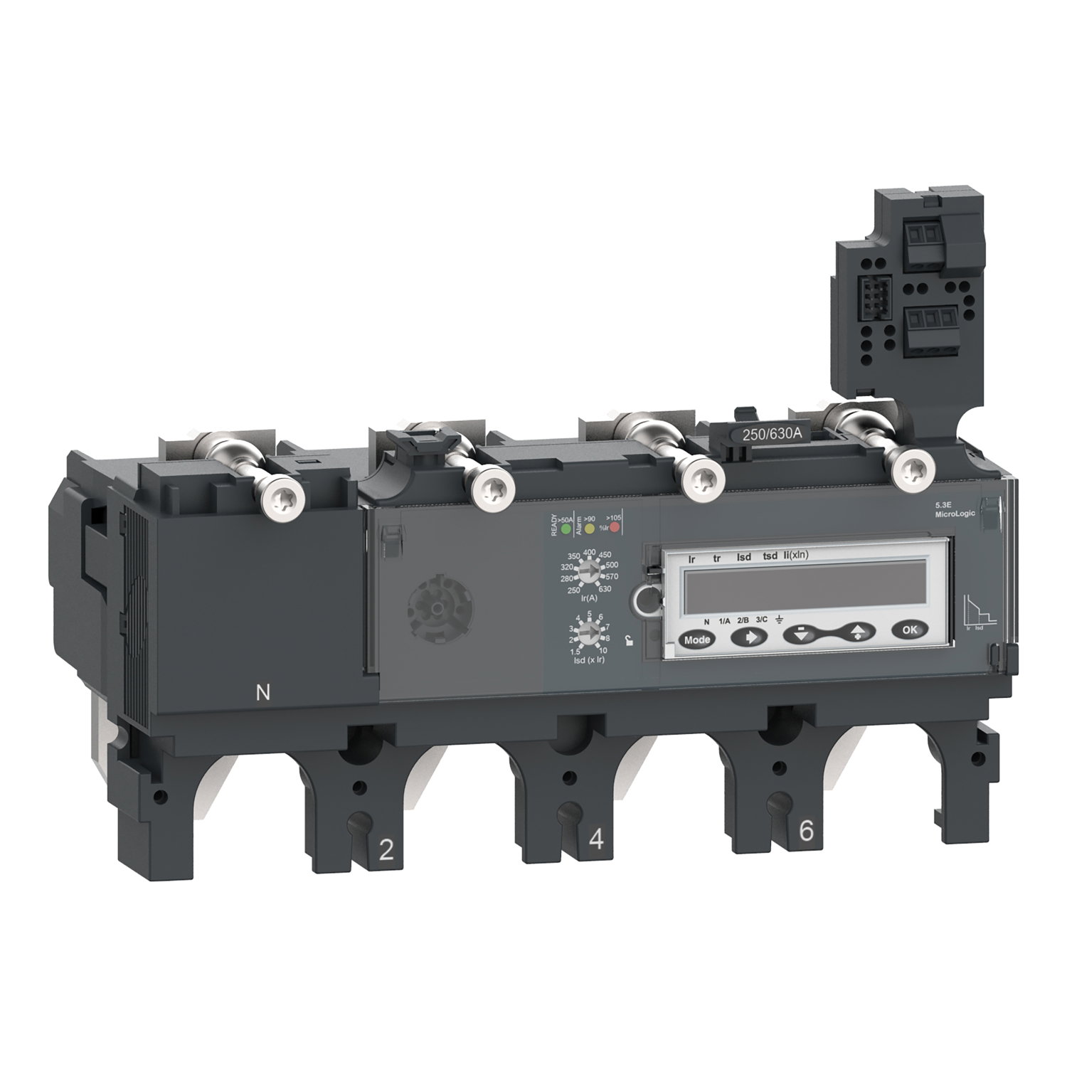 Elektronisches Auslösegerät MicroLogic 5.3E 630A 4P4D für Leistungsschalter ComPacT NSX630