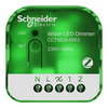 Wiser UP-Dimmaktor, Schalten und Dimmen, Wiser Home, Quick Home Connect Funkverbindung, 230V AC, 200W, Multiwire, ZigBee