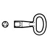 Metallschlüssel für 8mm-Dreikanteinsatz