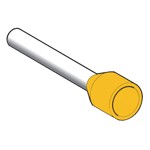 Aderendhülse DZ5 gem. DIN, 6mm2/AWG10, gelb, 100 Stück