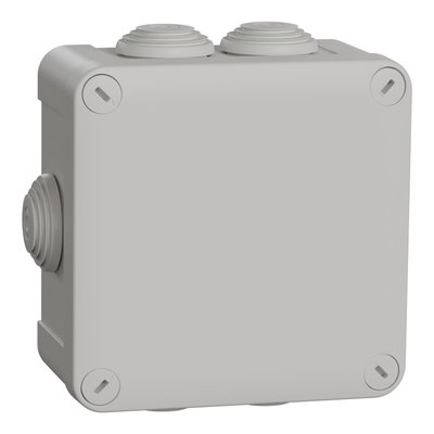 Mureva BOX, Abzweigdose, 7 Tüllen Ø25, 105x105x55mm
