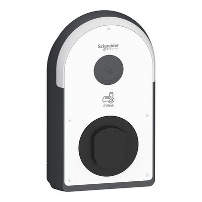 Pro AC Wallbox, 22kW, T2S Steckdose, FI Typ B-EV, IP55, IK10, NFC/RFID Reader