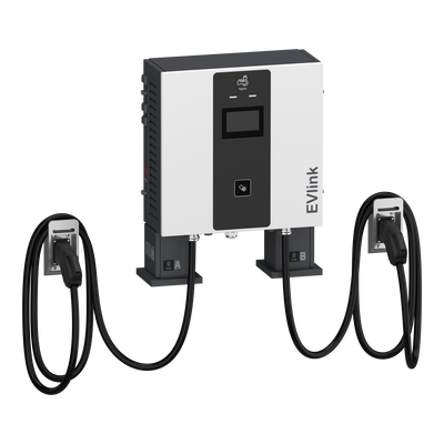 Pro DC Wallbox 60kW, 2xCCS2 5m, ohne Kabelmanagementsystem, 4G, ISO15118, IK10, IP55, C3M, Display