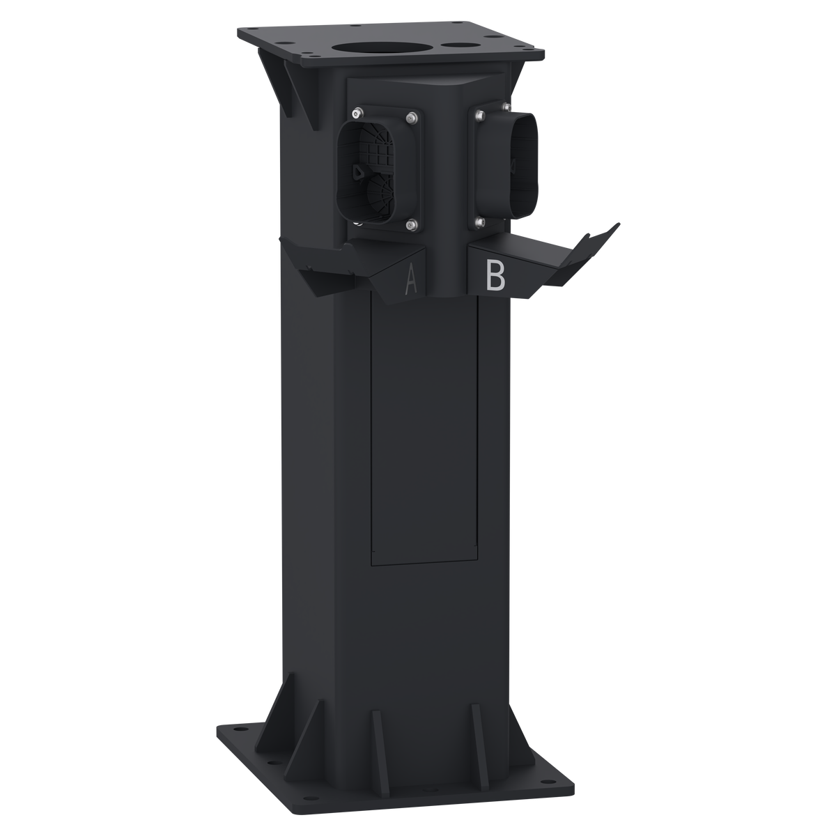 Stele für Pro Wallbox DC 60kW, 2xCCS2, 0,75m Höhe