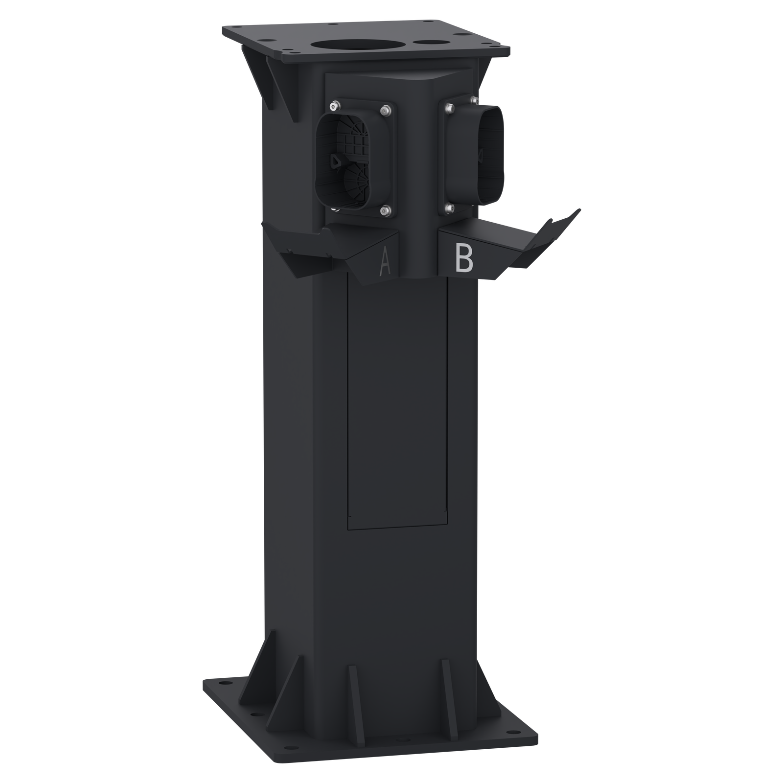 Stele für Pro Wallbox DC 60kW, 2xCCS2, 0,75m Höhe