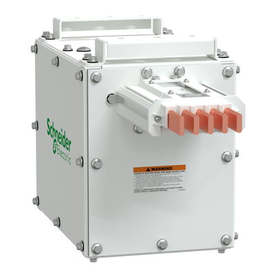 Endeinspeisekasten, I-Line Track, 400A, Kupfer, 3L+N+PE (PE 50%CU), IP42, Rechtsmontage, weiß RAL9003