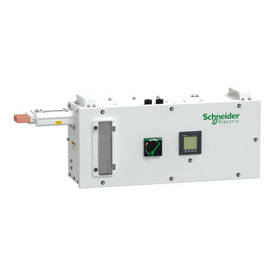 Endeinspeisekasten mit NSX-Schalter, I-Line Track, 400A, Kupfer, 3L+N+PE (PE 50%CU), IP42, Rechtsmontage, weiß RAL9003