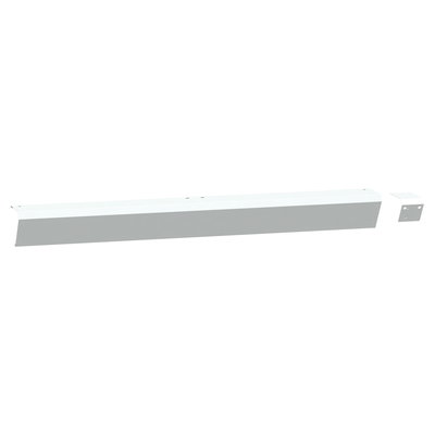 Seitenabschluss für Vordachstruktur, Canalis KS für EV, 100A bis 400A, Länge 2400mm, RAL9003, Satz mit 2 Teilen