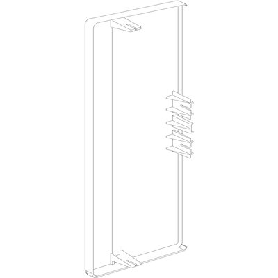 TEK 161-3/72 Endstück weiß RAL9010 Material: ABS Typ:TEK-ES 161-3/72 9010
