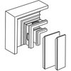 INKA 161-2/72 Flachwinkel m Abdeckung oben Alu RAL9016 Typ:INKA LSU161-2/72 9016
