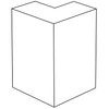 FED Kanal Aussenecke mit Abdeckung 56/30 Aluminium natureloxiert Typ:FED-YH5630