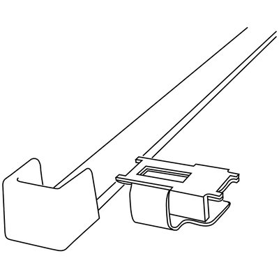 FED Halter Kabelbinder schwarz Typ:FED-FA