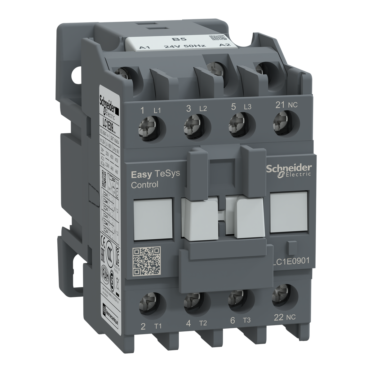Easy TeSys Leistungsschütz 3P 9A 1NC 24V AC 50Hz