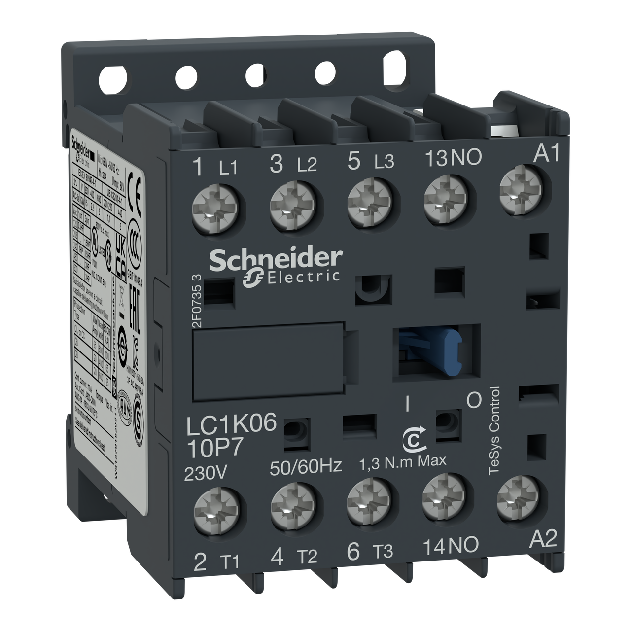 Leistungsschütz LC1K 3p, +1S, 5.5 kW, 12 A, 400 V AC3, Spule 115 V AC