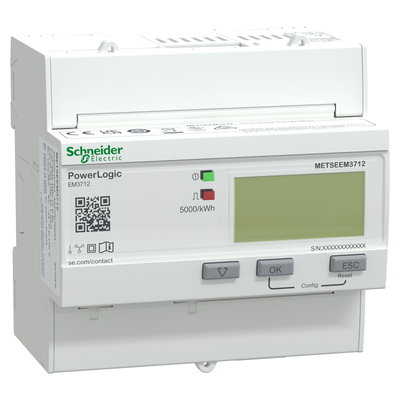 Energiezähler EM3712, Stromwandler 1-5 A, Klasse 0,5S / Klasse 1, Impulsausgang