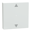 Wippe für Tastermodul 1fach mit Aufdruck Auf/Ab, aktivweiß glänzend, System M