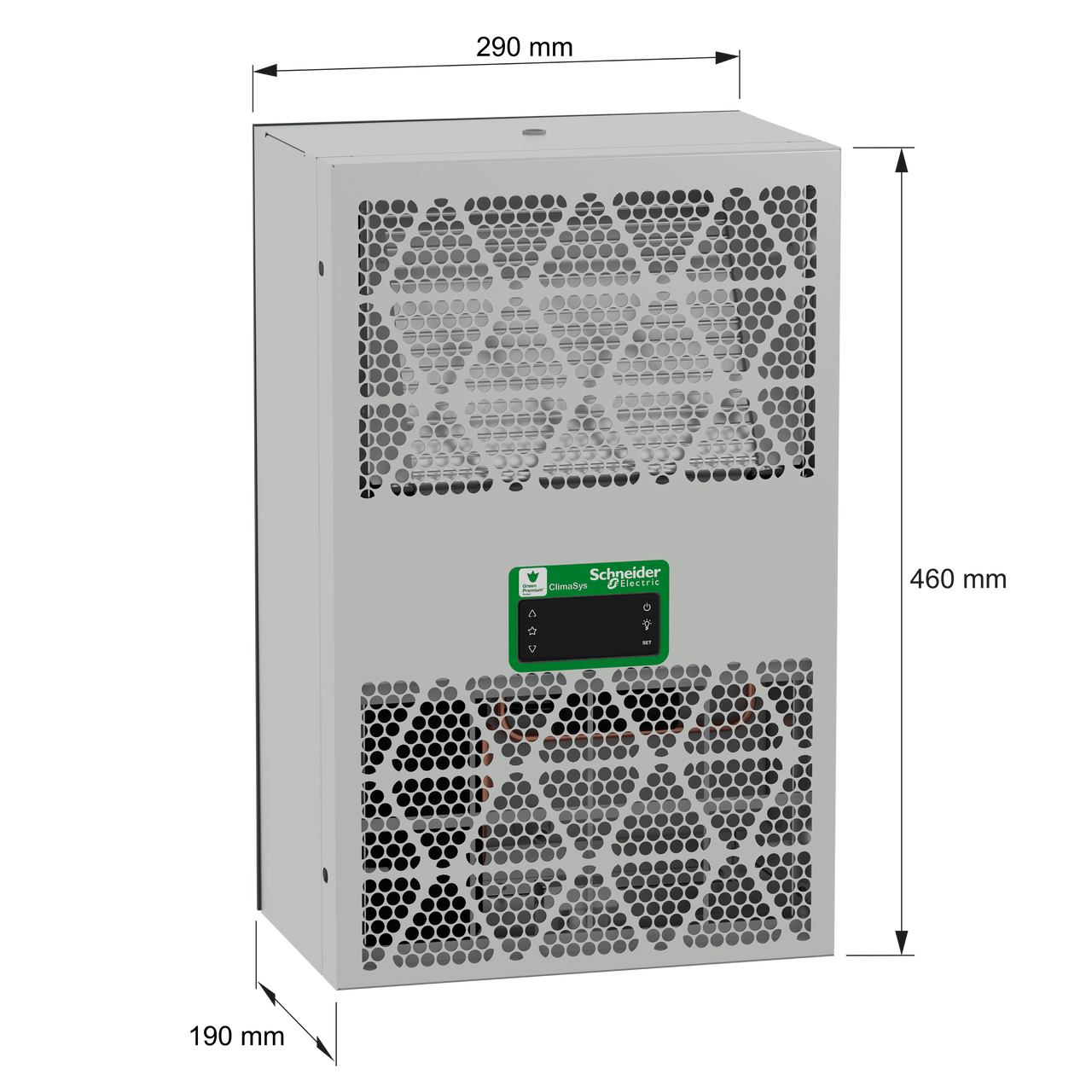 Wandanbau-Kühlgerät, vernetzt, Climasys CU, Edelstahl, 600W, 230V, 50/60Hz, IP55 – Bild 2 von 4
