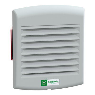 ClimaSys-Lüfter IP54, 38m³/h, 24V DC, mit Ausgangsgitter und Filter G2