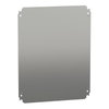 Einfache Montageplatte H500xB400mm aus verzinktem Stahl
