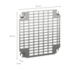 Perforierte Platten Monoblock, H300xB300mm mit universeller Perforation 11x26mm