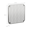 Perforierte Platten Monoblock, H400xB400mm mit universeller Perforation 11x26mm