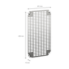 Perforierte Platten Monoblock, H500xB300mm mit universeller Perforation 11x26mm