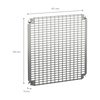 Perforierte Platten Monoblock, H500xB500mm mit universeller Perforation 11x26mm