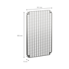 Perforierte Platten Monoblock, H600xB400mm mit universeller Perforation 11x26mm