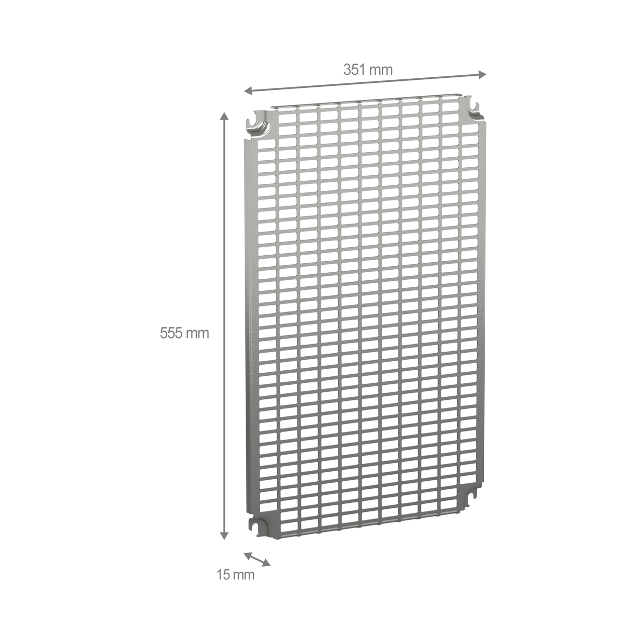 Perforierte Platten Monoblock, H600xB400mm mit universeller Perforation 11x26mm