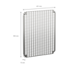 Perforierte Platten Monoblock, H600xB500mm mit universeller Perforation 11x26mm