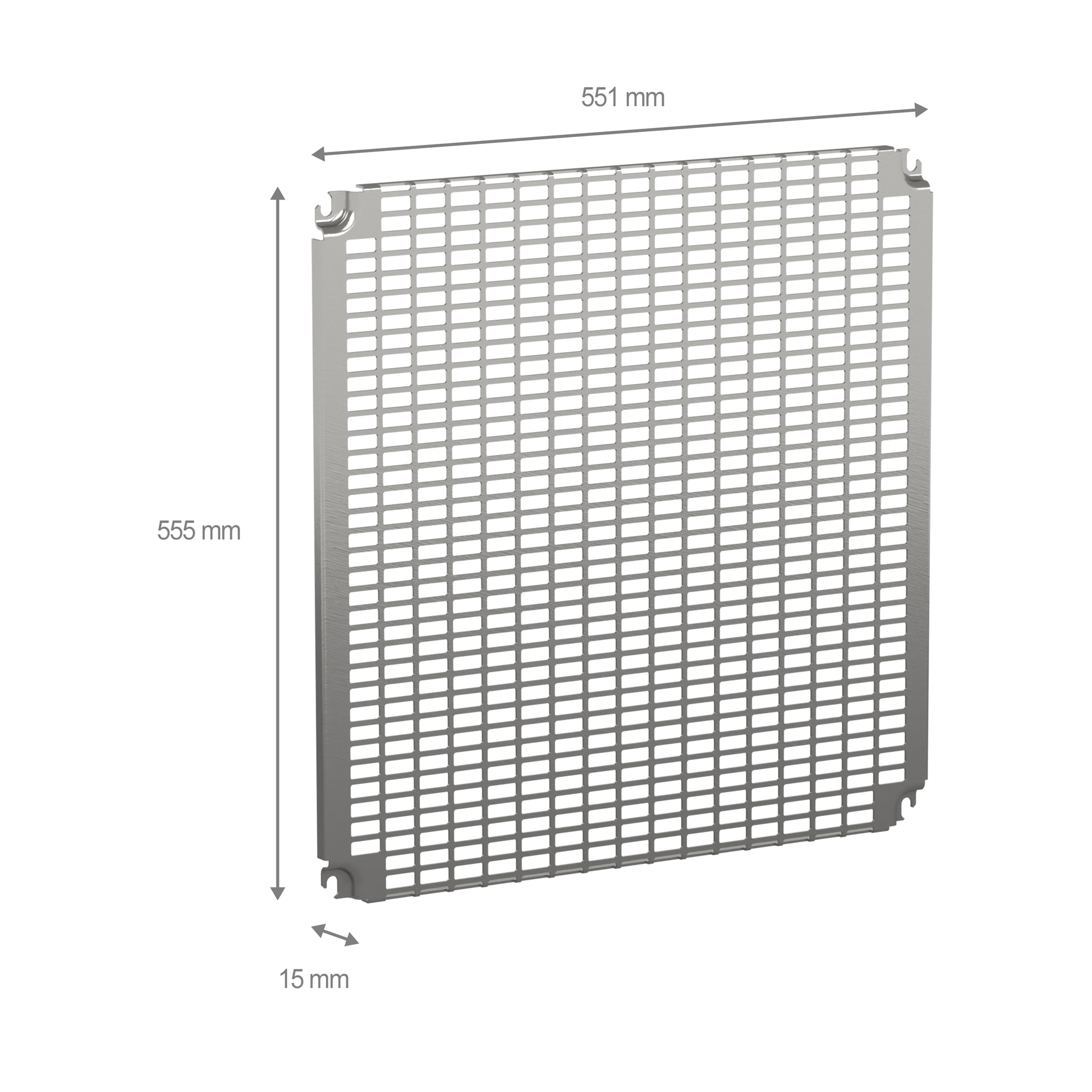 Perforierte Platten Monoblock, H600xB600mm mit universeller Perforation 11x26mm