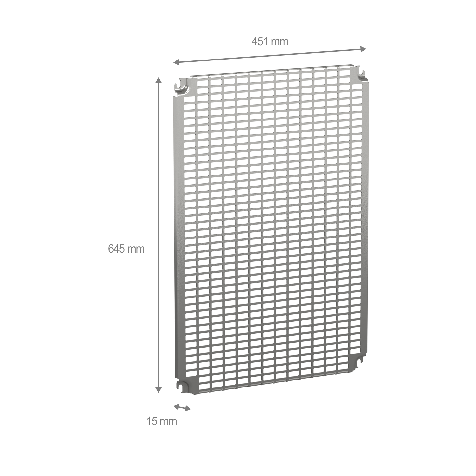 Perforierte Platten Monoblock, H700xB500mm mit universeller Perforation 11x26mm